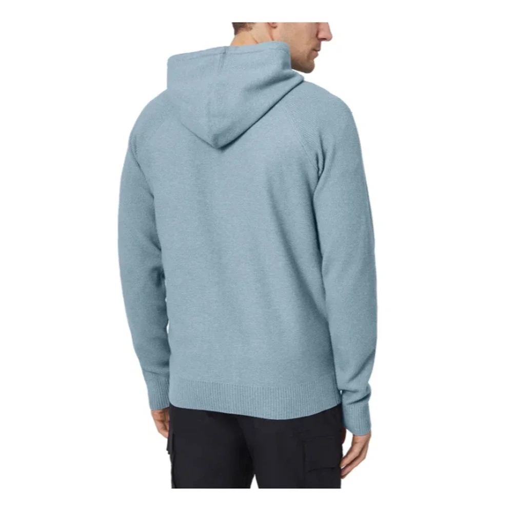 Modern Ambition Men's Full Zip Hooded Sweater Blue XL